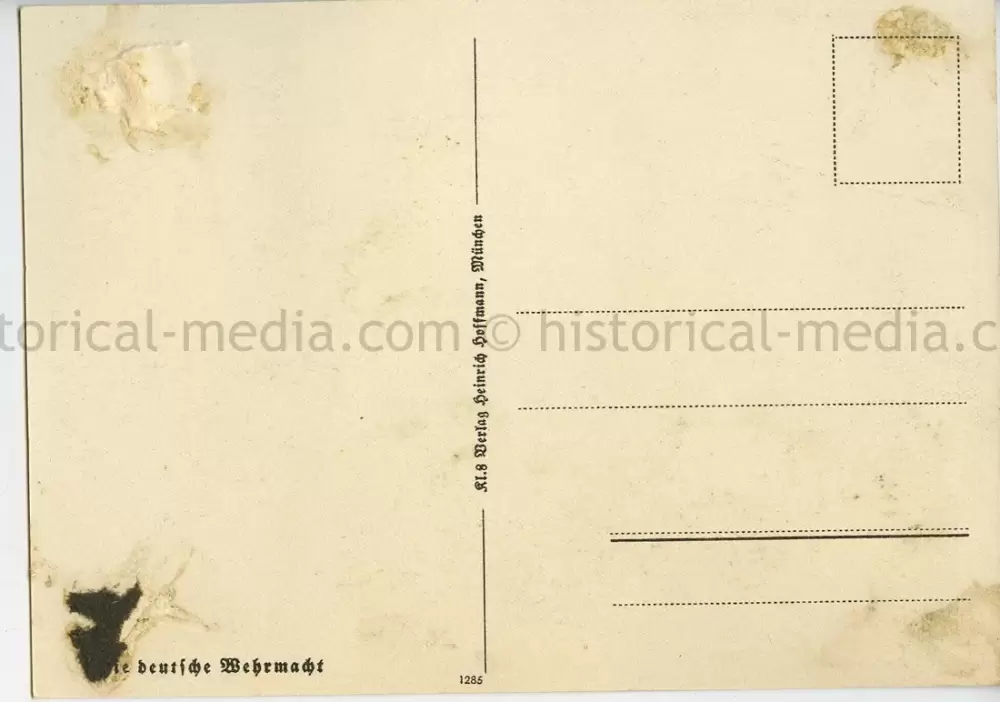 COLOR PROPAGANDA CARD - DIE DEUTSCHE WEHRMACHT - 8.8CM FLAK - SCARCE!