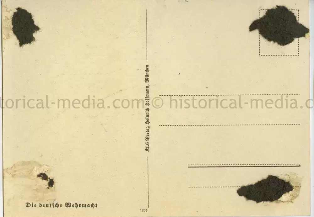 COLOR PROPAGANDA CARD - DIE DEUTSCHE WEHRMACHT - U-BOAT - SCARCE!