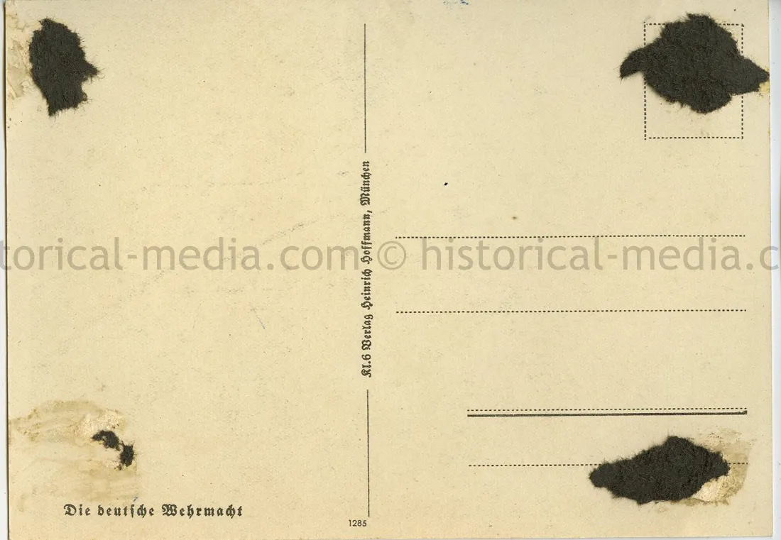 COLOR PROPAGANDA CARD - DIE DEUTSCHE WEHRMACHT - U-BOAT - SCARCE!