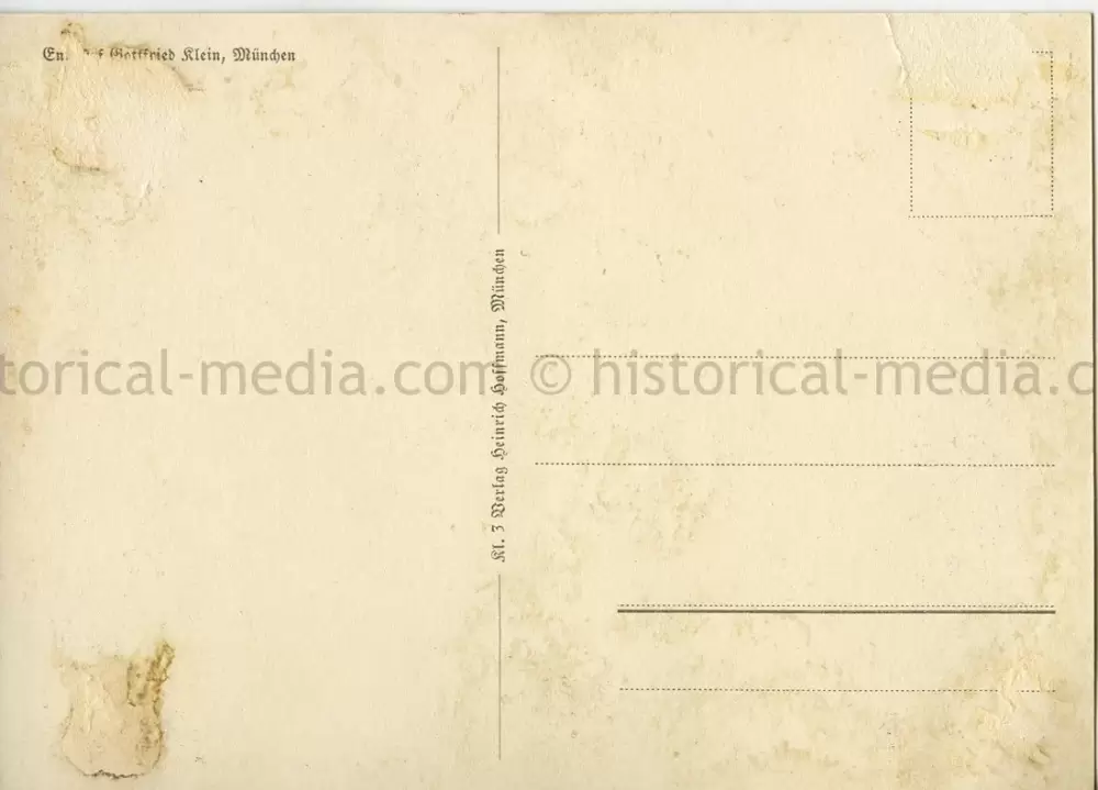 COLOR PROPAGANDA CARD - ZWEI VÖLKER UND EIN KAMPF