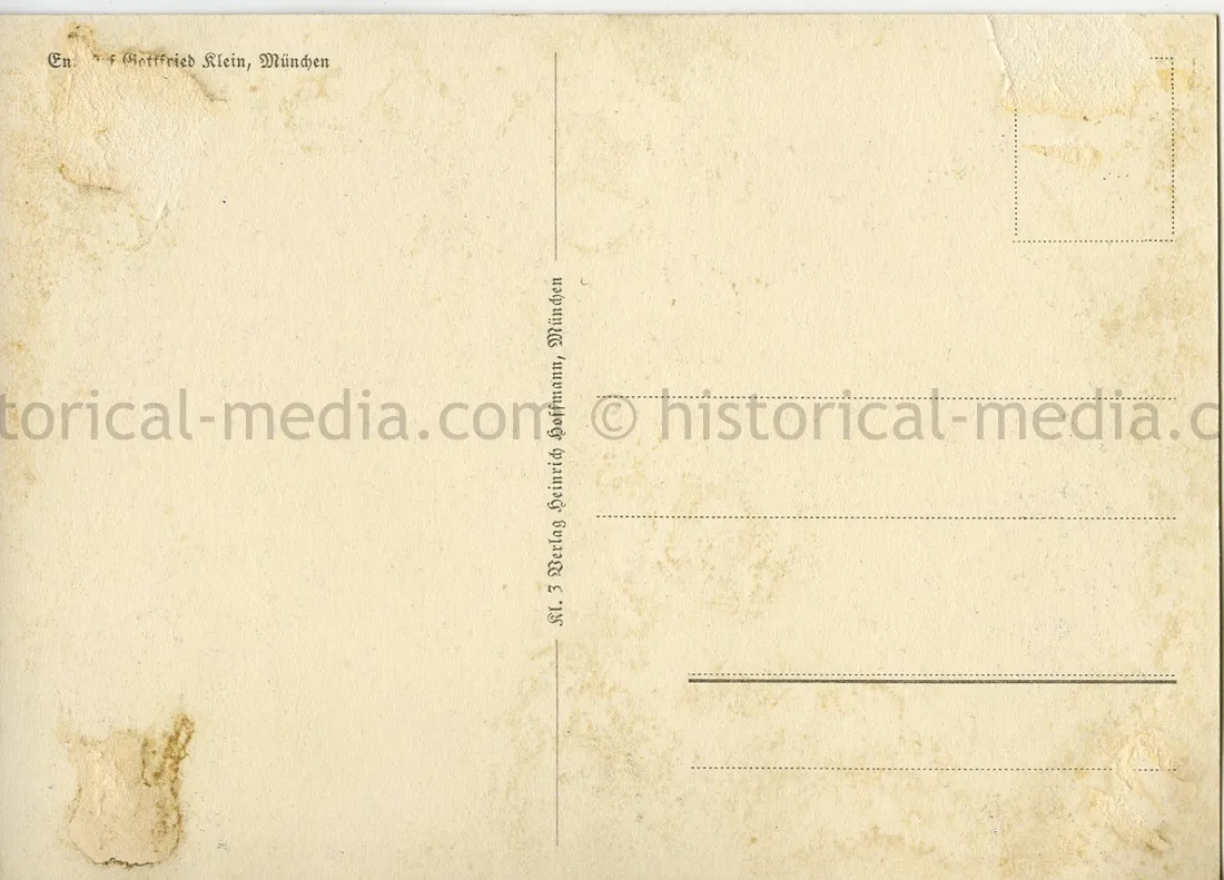 COLOR PROPAGANDA CARD - ZWEI VÖLKER UND EIN KAMPF