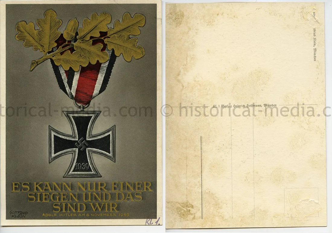 COLOR PROPAGANDA CARD - EK2 - ES KANN NUR EINER SIEGEN UND DAS SIND WIR