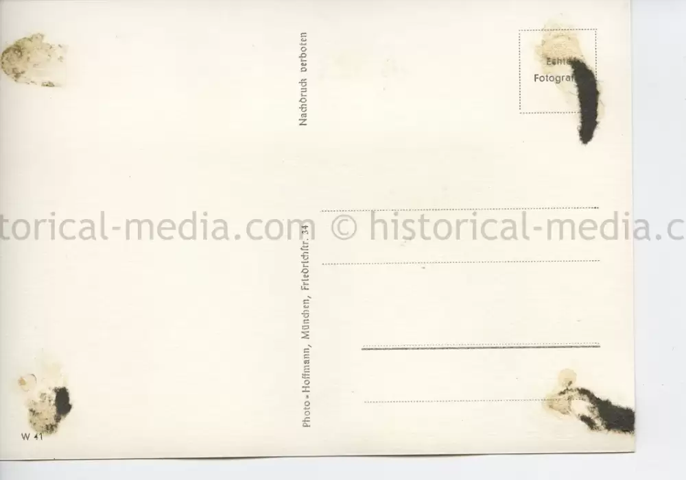 POSTCARD PHOTO - HITLER & GOERING POSE WITH GENERALS 1940
