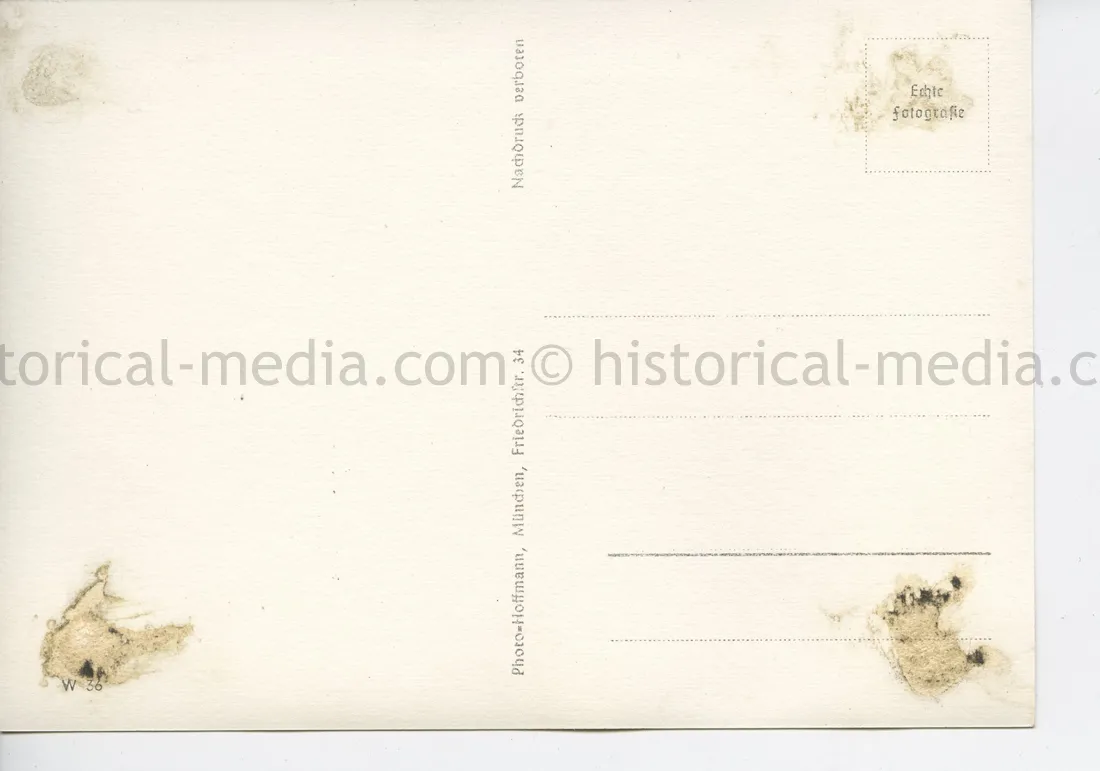 POSTCARD PHOTO - HITLER VISITS MEMORIAL AT LANGEMARCK