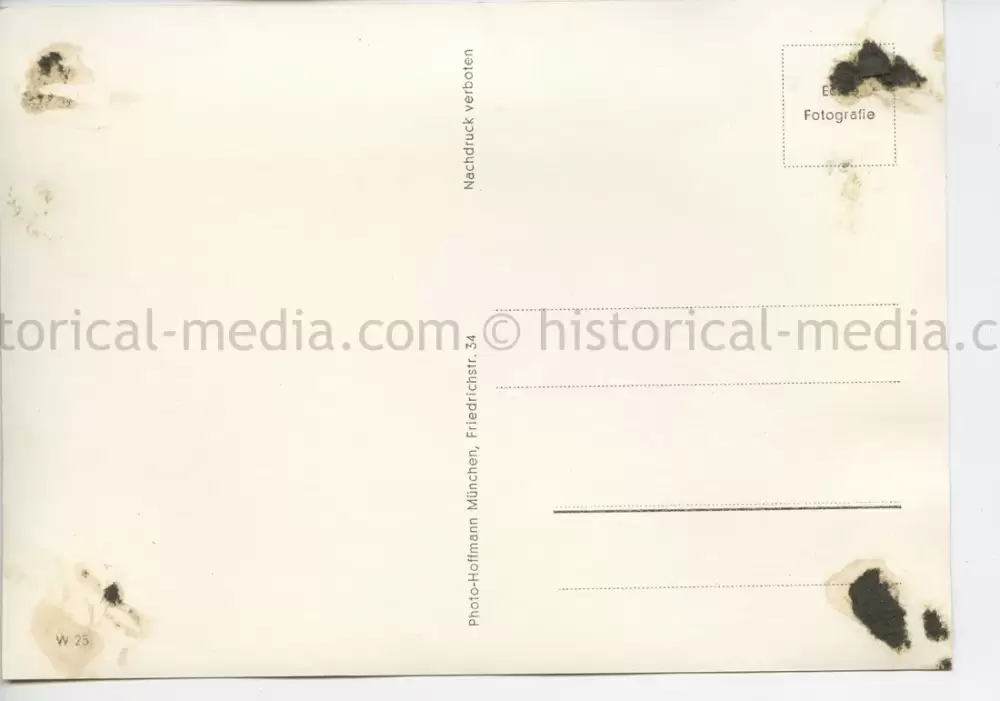 POSTCARD PHOTO - HITLER & GENERALS FLUGPLATZ LE BOURGET - PARIS 1940