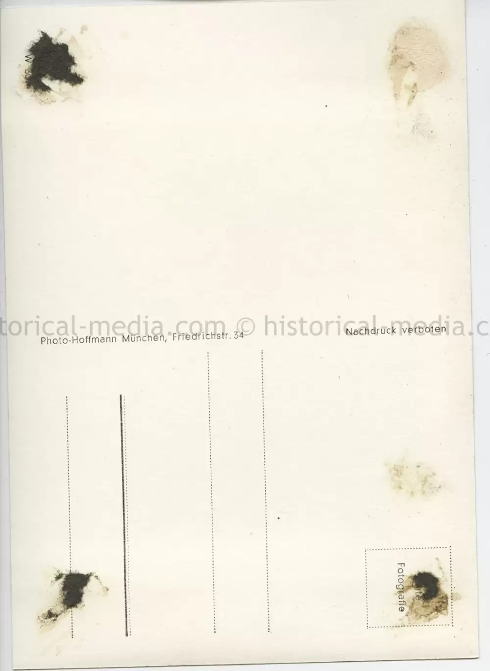 POSTCARD PHOTO - HITLER & GENERALS VISIT VIMY MEMORIAL FRANCE 1940