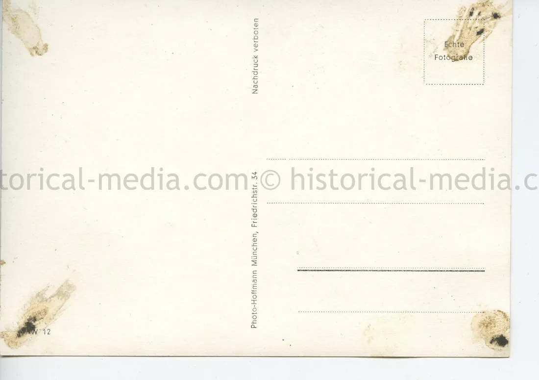 POSTCARD PHOTO - HITLER & HORSE - VOGESEN FRANCE 1940