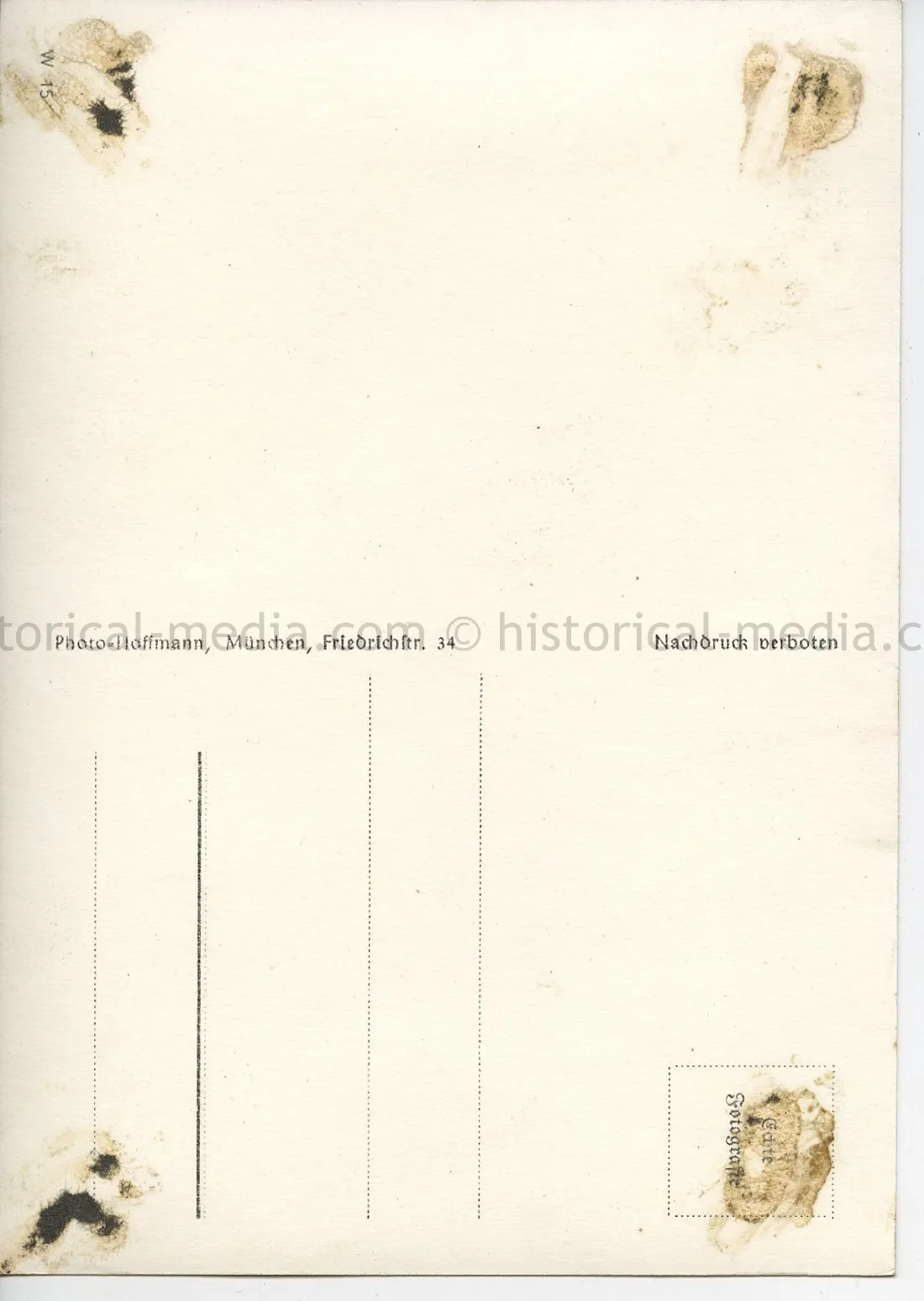 POSTCARD PHOTO - HITLER & GENERALS IN FRANCE 1940