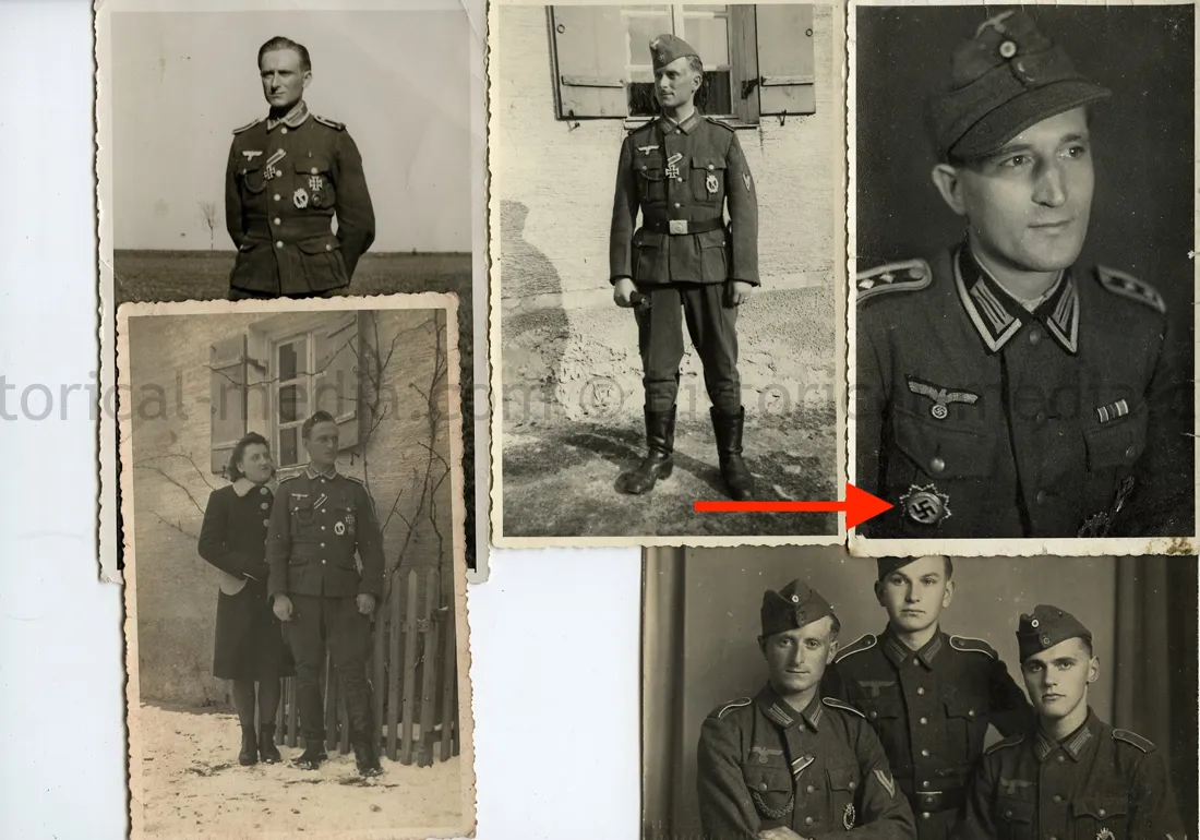 PORTRAIT PHOTO GROUPING OF A GERMANC ROSS IN GOLD WINNER 