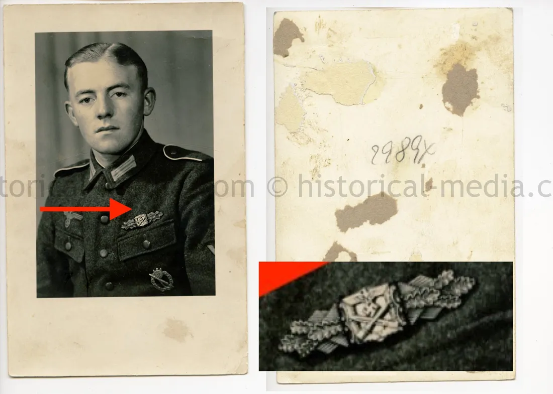STUDIO PORTRAIT PHOTO - CLOSE COMBAT CLASP BRONZE - VERY SHARP!!