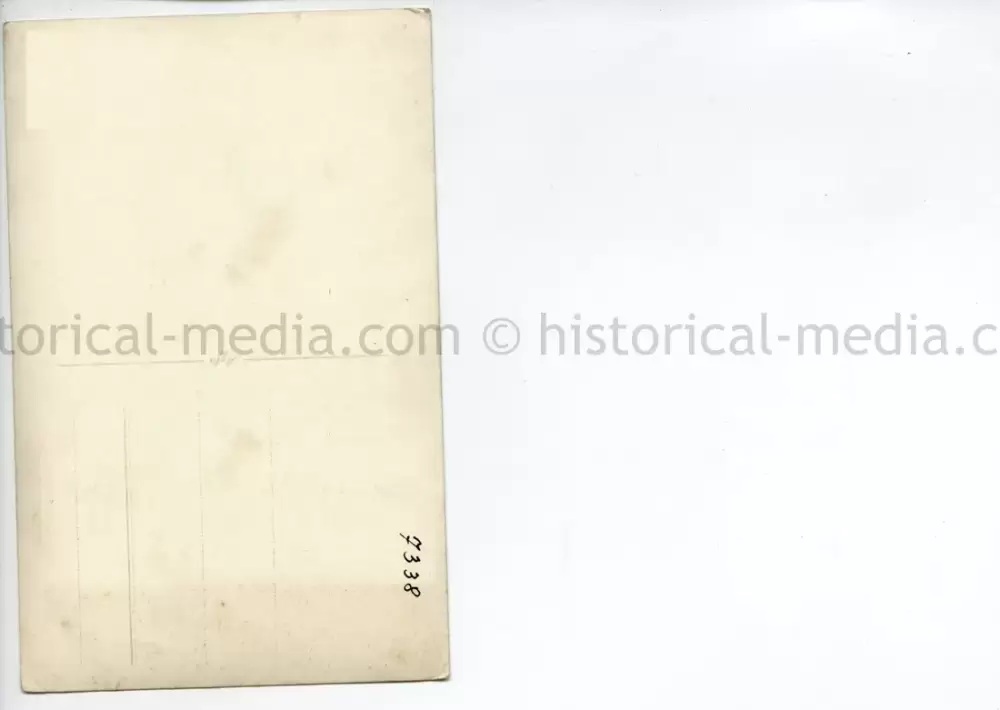 STUDIO PORTRAIT PHOTO -WIFE &  PANZER OFFICER WEARING PANZER BADGE