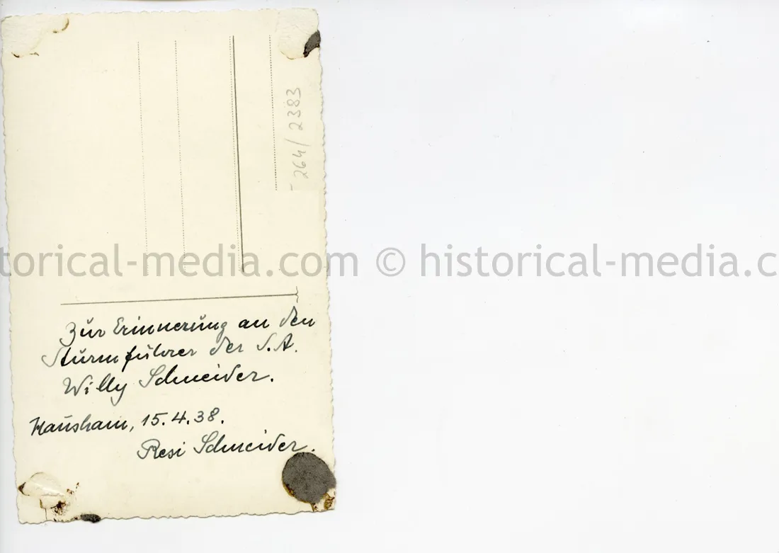 STUDIO PORTRAIT PHOTO - SA MAN WEARING HUGE MEDAL BAR! - NAMED