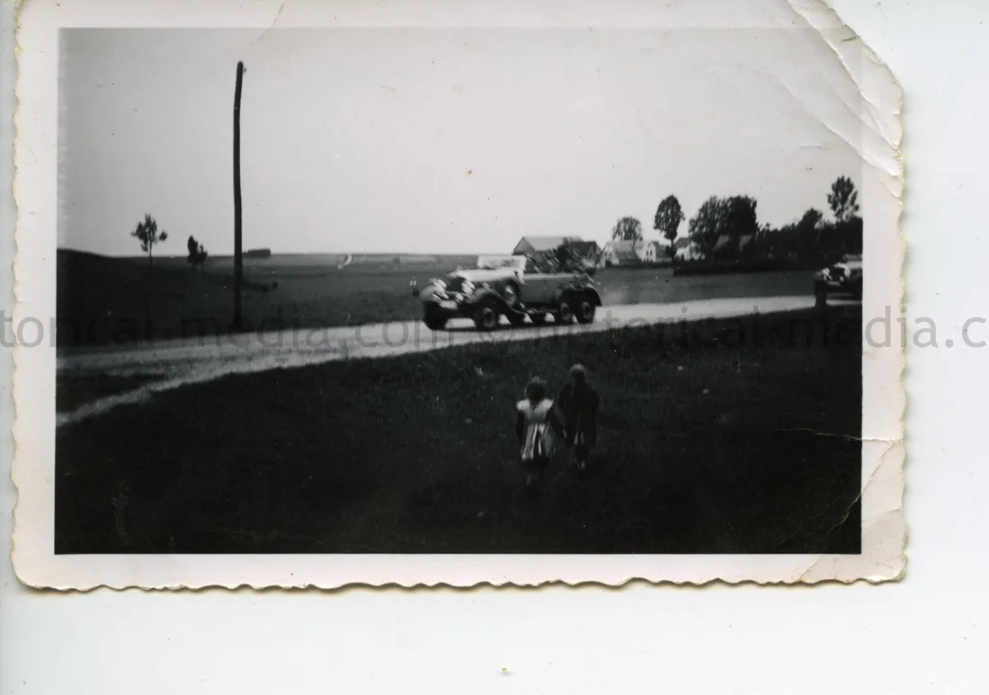 ORIGINAL PRIVATE PHOTO OF HITLER ON PARADE