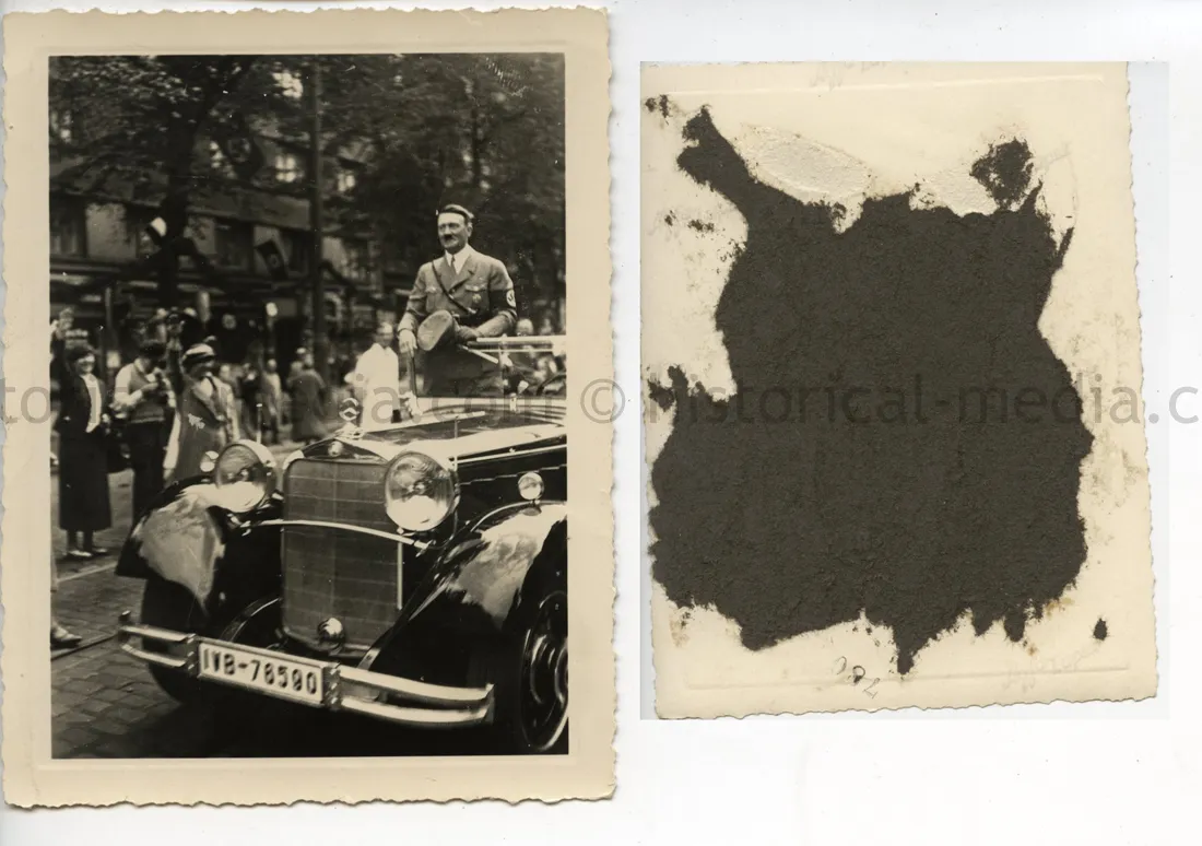 ORIGINAL PRIVATE PHOTO OF HITLER ON PARADE