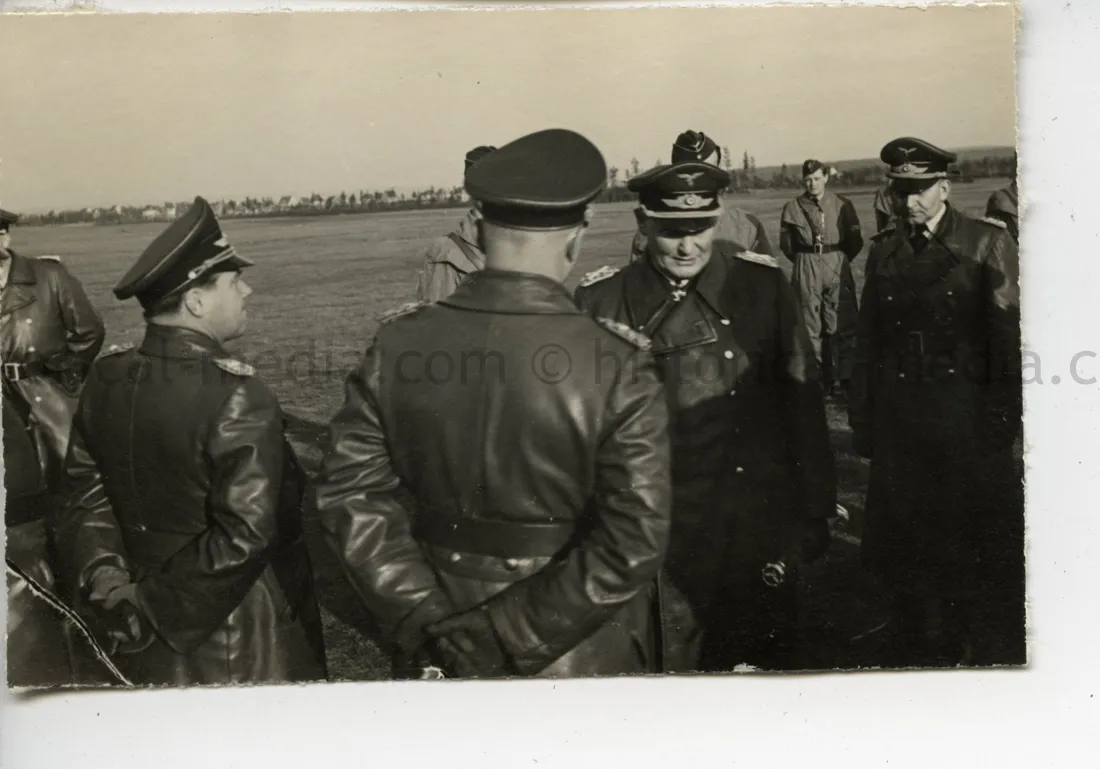 ORIGINAL PRIVATE PHOTO OF HERMANN GOERING IN THE FIELD