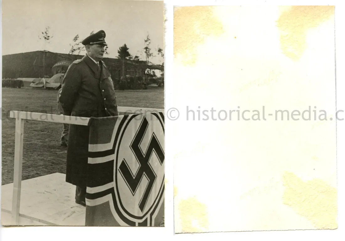 ORIGINAL PRIVATE PHOTO OF HERMANN GOERING IN THE FIELD