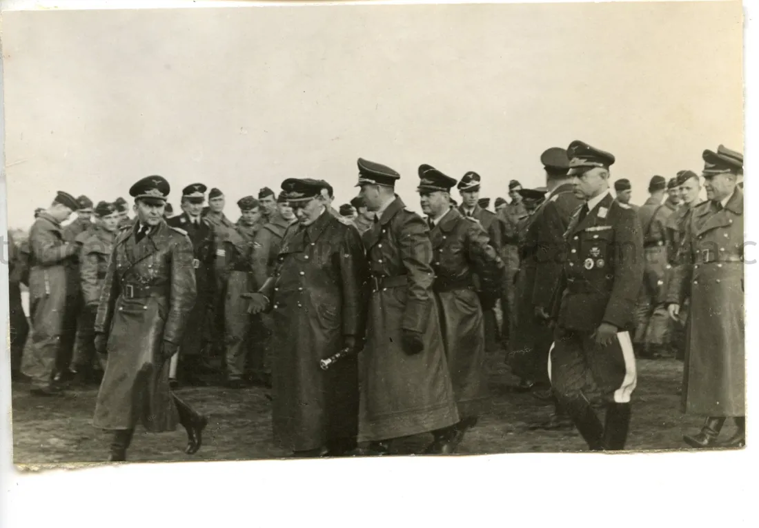 ORIGINAL PRIVATE PHOTO OF HERMANN GOERING IN THE FIELD