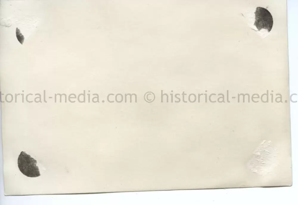 ORIGINAL PRIVATE PHOTO OF HITLER REVIEWING TROOPS