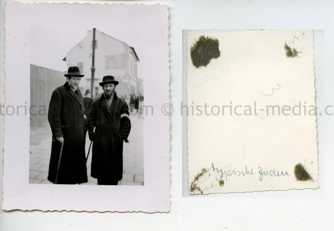 PHOTO OF JEWS TAKEN BY GERMAN SOLDIER - ARMBANDS IN WEAR