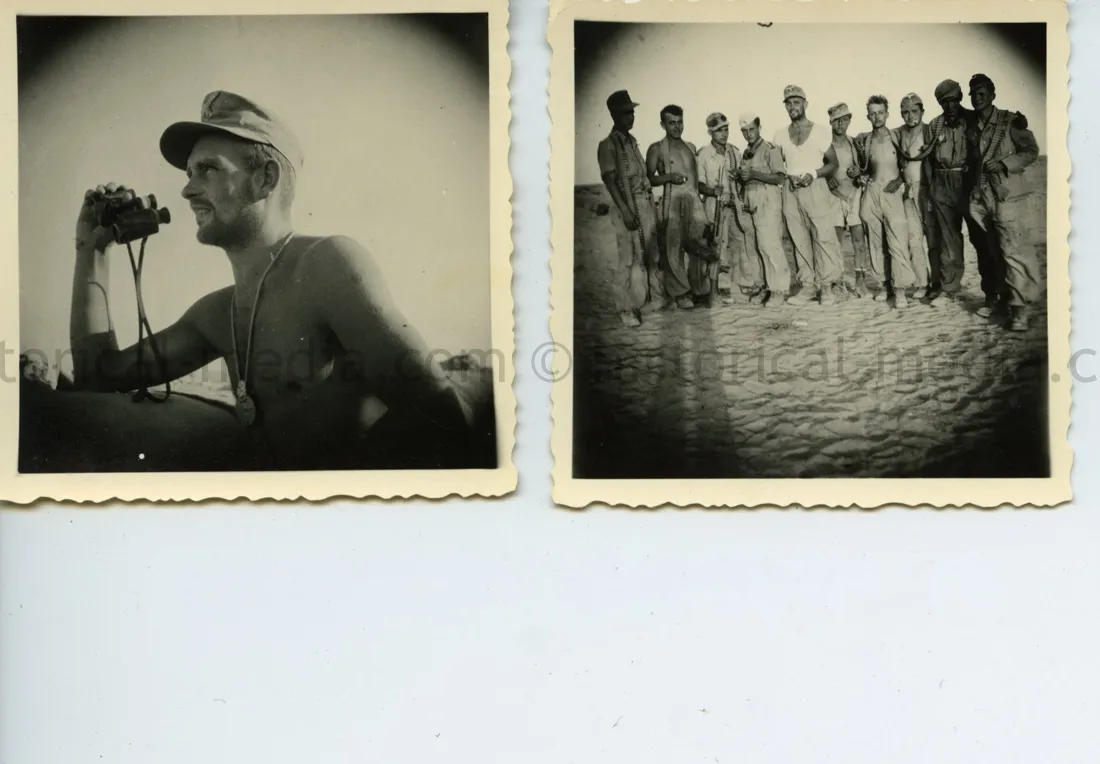2x SALTY PHOTOS OF AFRIKAKORPS FALLSCHIRMJAEGER TROOPS