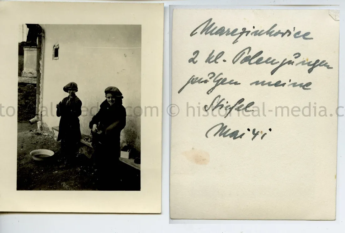 PHOTO OF POLISH JEWISH BOYS TAKEN BY A GERMAN SOLDIER 