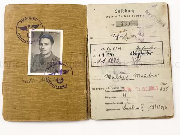 SOLDBUCH - HEERES PANZER JAEGER ABTEILUNG (Sf.) 731 - JAGDPANZER 38 HETZER - KURLAND