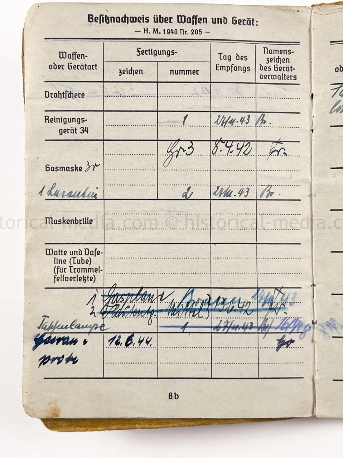 SOLDBUCH - HEERES PANZER JAEGER ABTEILUNG (Sf.) 731 - JAGDPANZER 38 HETZER - KURLAND