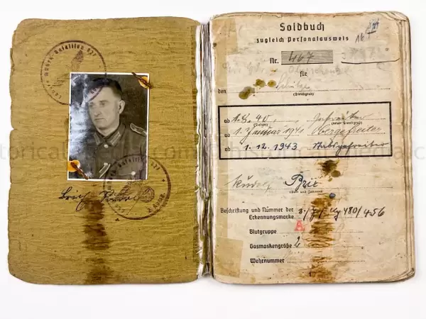 SOLDBUCH - GRENADIER REGIMENT 289 - 98 INFANTERIE DIVISION - NAHKAMPFSPANGE - KUBAN, ITALY