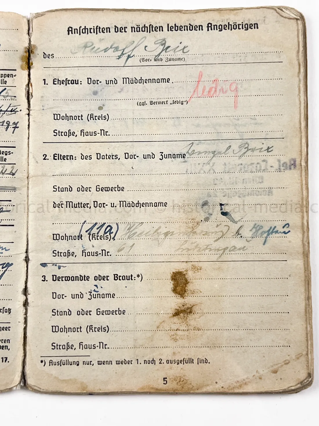 SOLDBUCH - GRENADIER REGIMENT 289 - 98 INFANTERIE DIVISION - NAHKAMPFSPANGE - KUBAN, ITALY