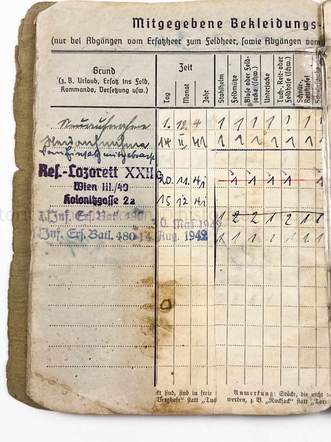 SOLDBUCH - GRENADIER REGIMENT 289 - 98 INFANTERIE DIVISION - NAHKAMPFSPANGE - KUBAN, ITALY