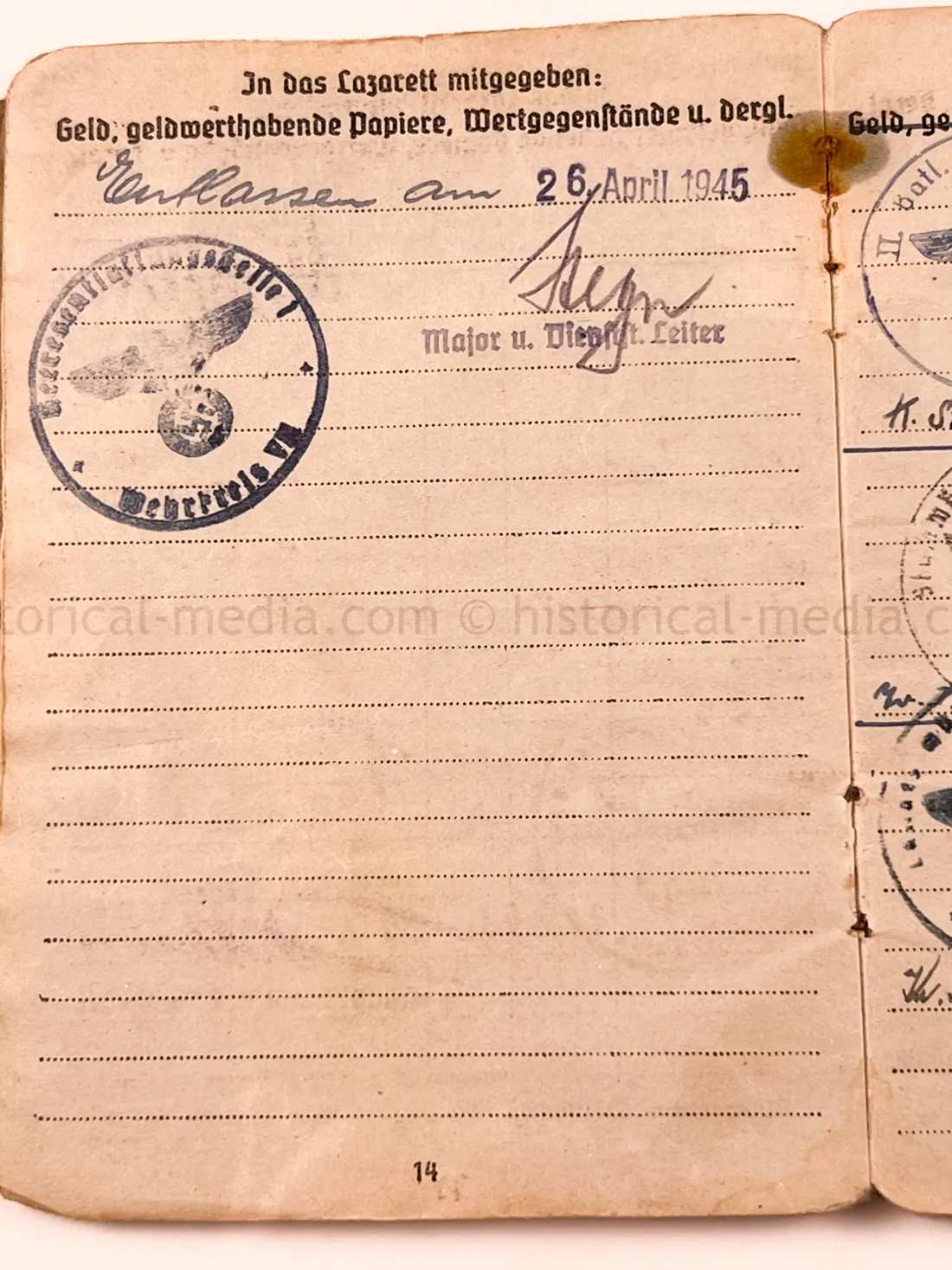 SOLDBUCH - GRENADIER REGIMENT 289 - 98 INFANTERIE DIVISION - NAHKAMPFSPANGE - KUBAN, ITALY