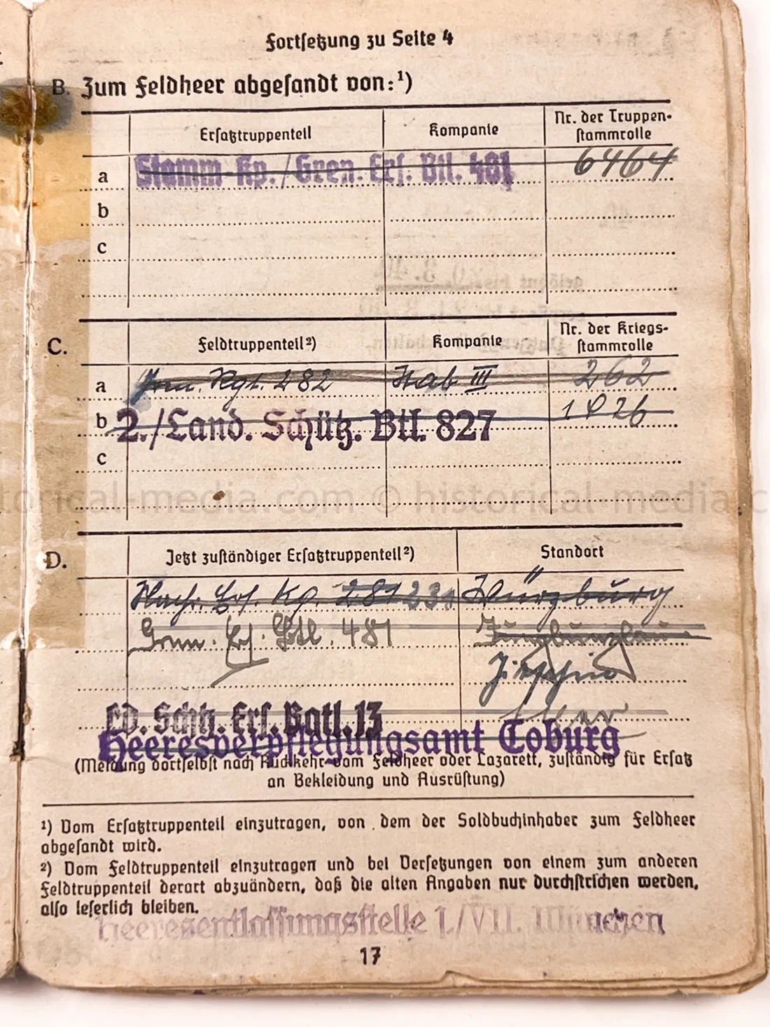 SOLDBUCH - GRENADIER REGIMENT 289 - 98 INFANTERIE DIVISION - NAHKAMPFSPANGE - KUBAN, ITALY