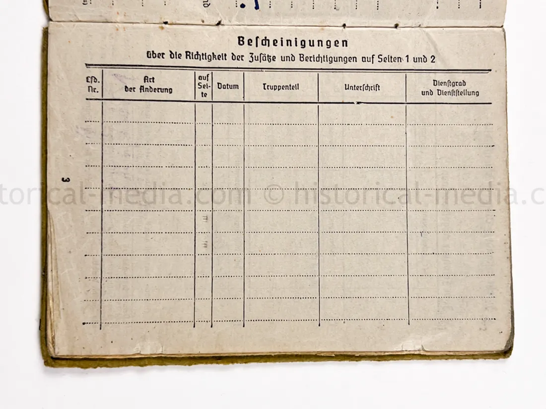 SOLDBUCH - BEOBACHTUNGS ABTEILUNG (TBEW.) 57 - VISTULA, MEISSEN