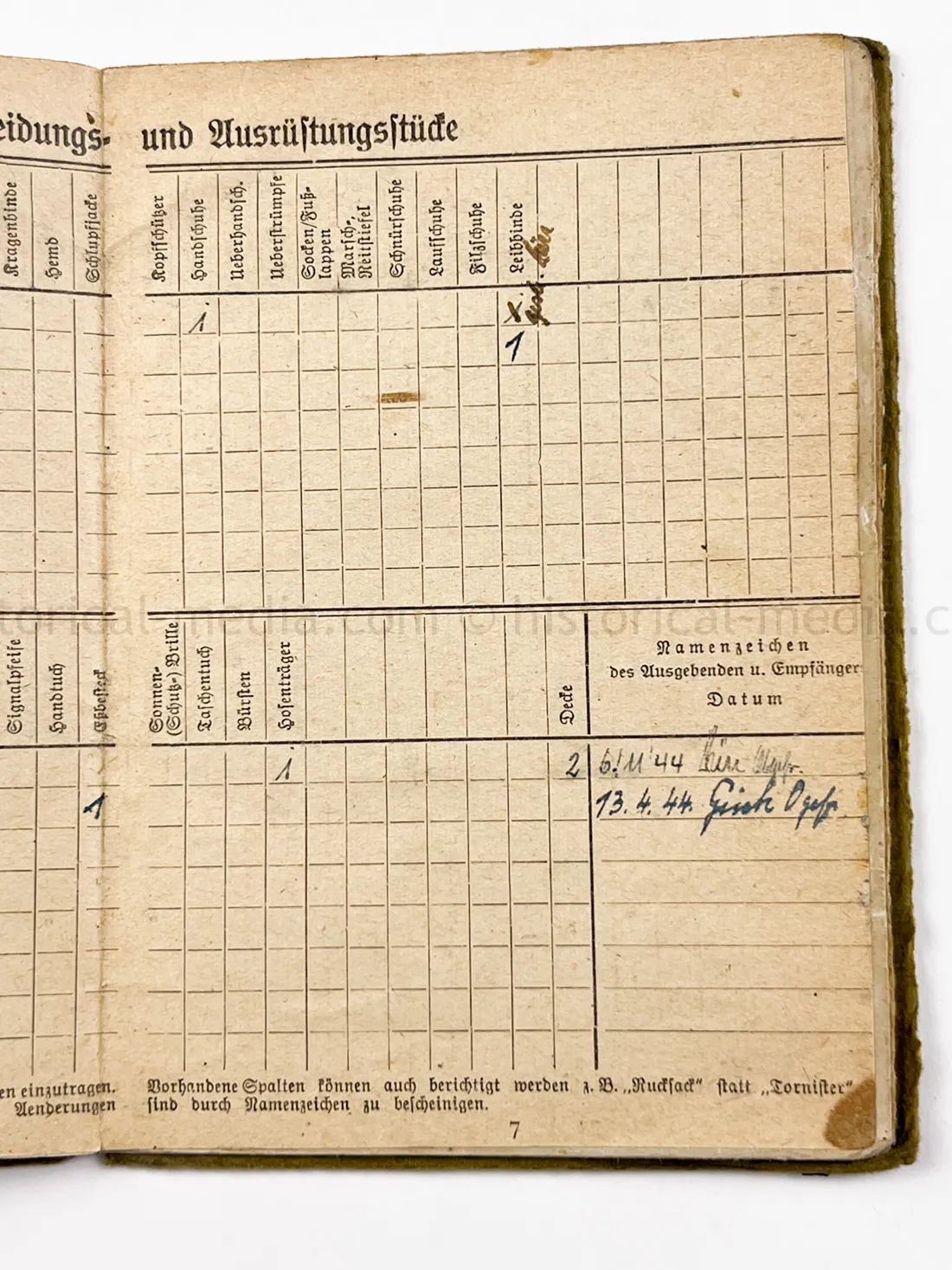 SOLDBUCH - BEOBACHTUNGS ABTEILUNG (TBEW.) 57 - VISTULA, MEISSEN