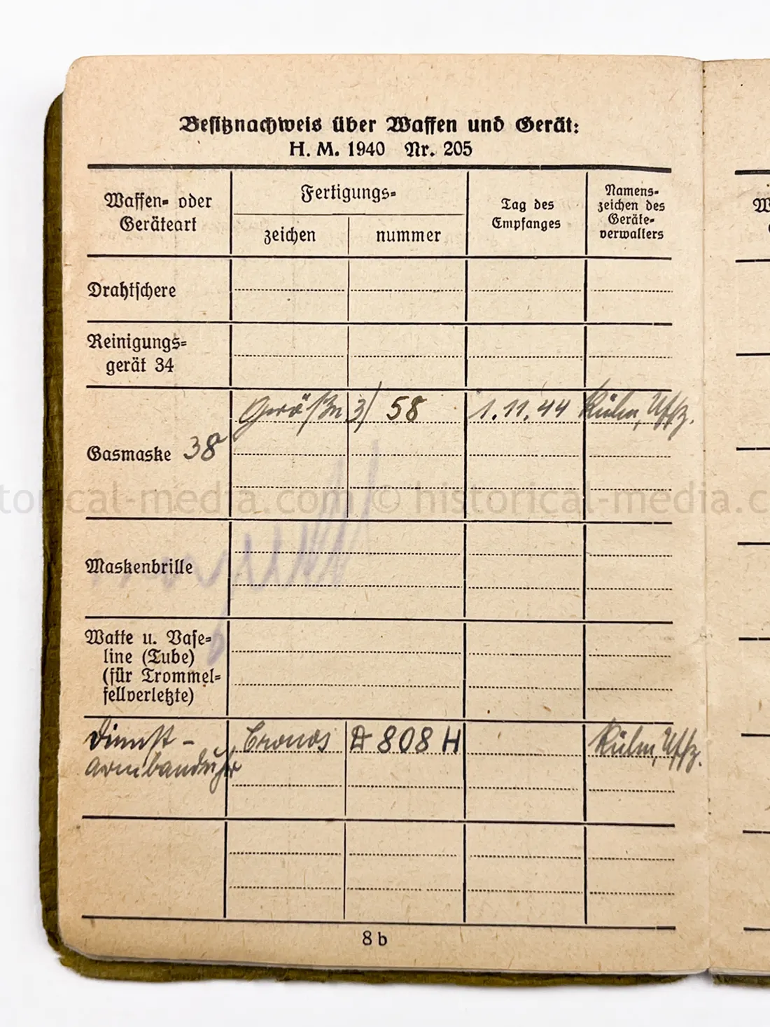 SOLDBUCH - BEOBACHTUNGS ABTEILUNG (TBEW.) 57 - VISTULA, MEISSEN