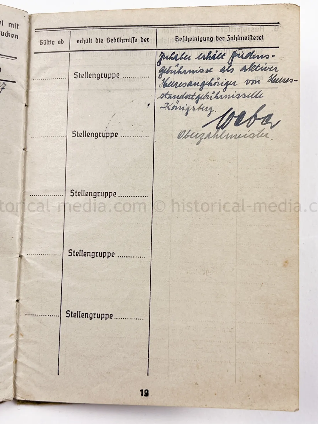 SOLDBUCH - BEOBACHTUNGS ABTEILUNG (TBEW.) 57 - VISTULA, MEISSEN