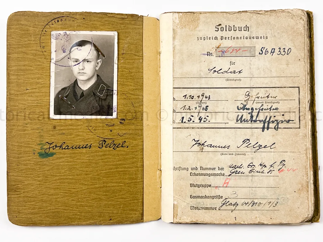 SOLDBUCH & ID TAG - STURMGESCHÜTZ ABTEILUNG 259