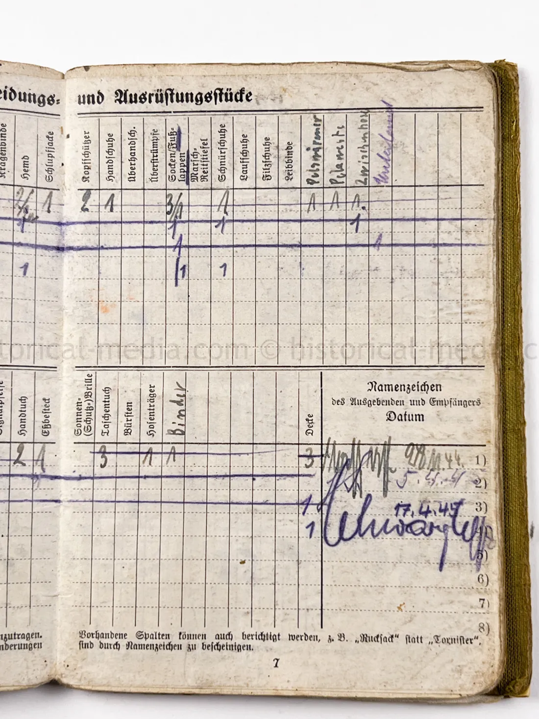 SOLDBUCH & ID TAG - STURMGESCHÜTZ ABTEILUNG 259