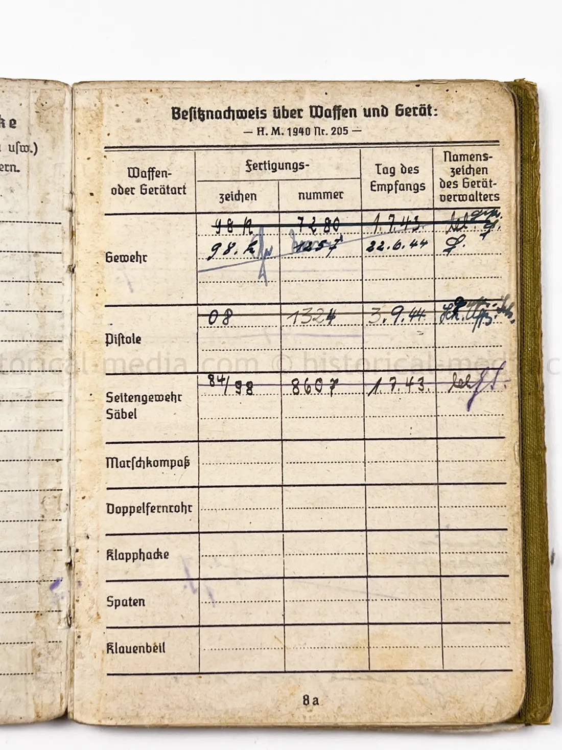 SOLDBUCH & ID TAG - STURMGESCHÜTZ ABTEILUNG 259