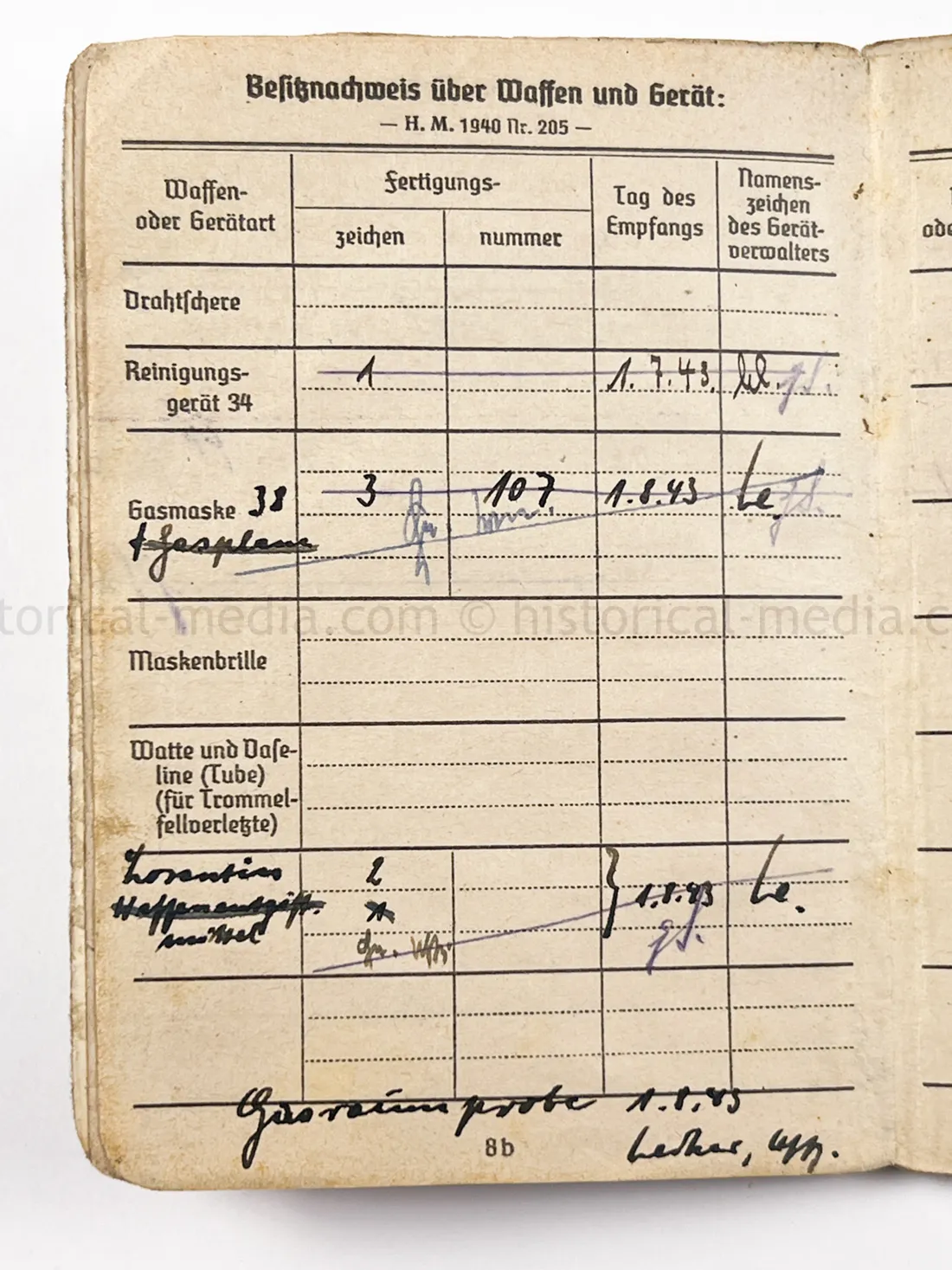 SOLDBUCH & ID TAG - STURMGESCHÜTZ ABTEILUNG 259