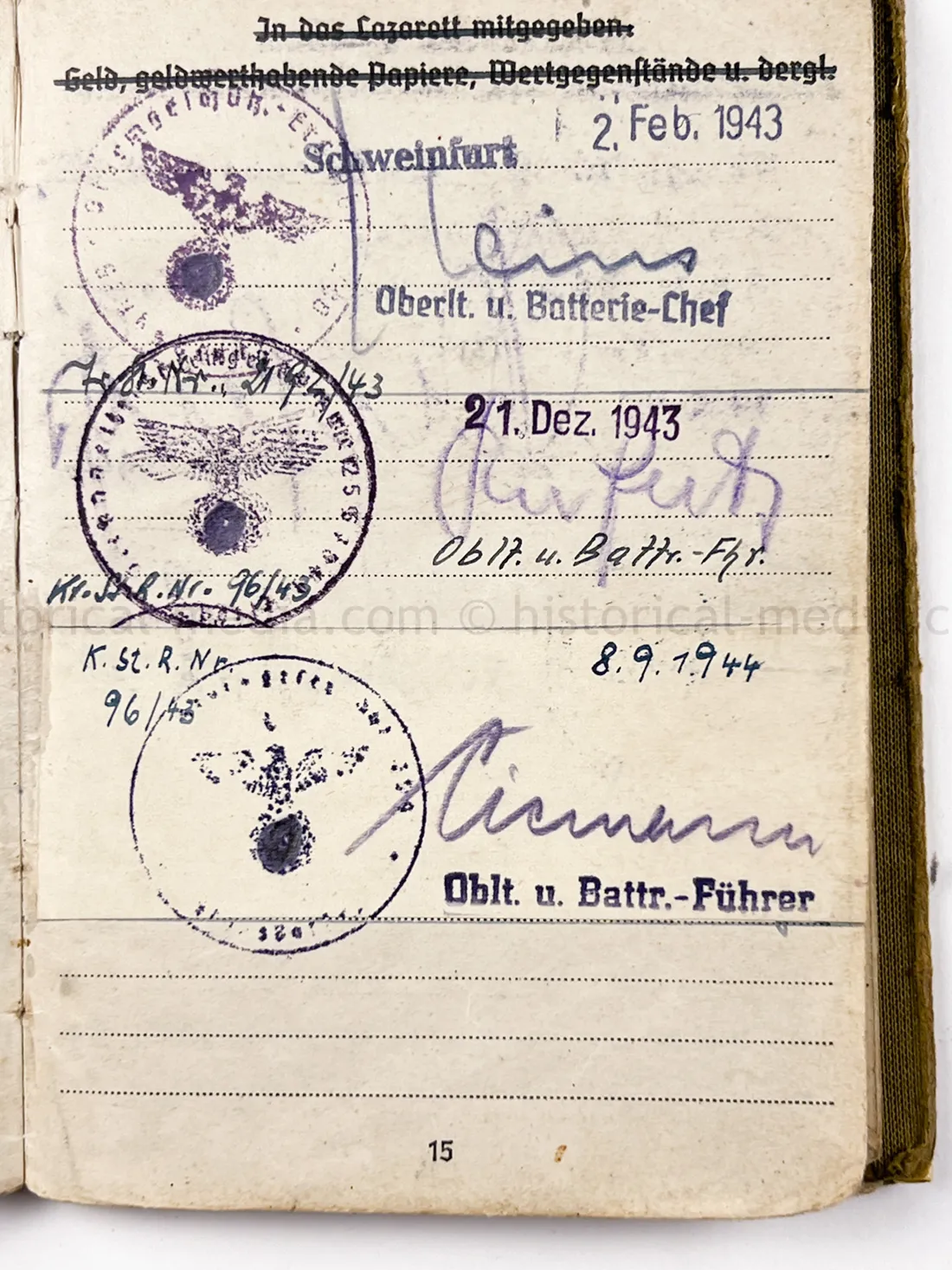 SOLDBUCH & ID TAG - STURMGESCHÜTZ ABTEILUNG 259