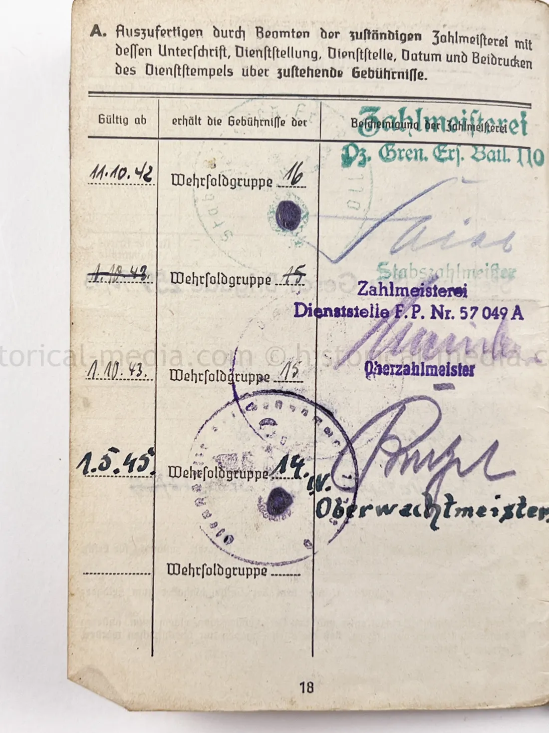 SOLDBUCH & ID TAG - STURMGESCHÜTZ ABTEILUNG 259