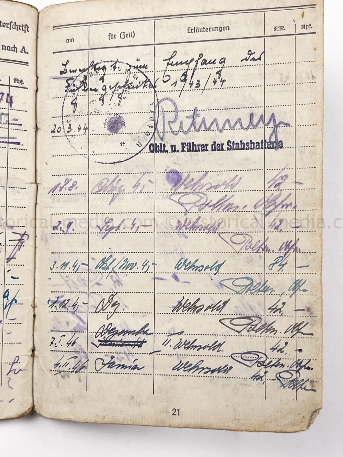 SOLDBUCH & ID TAG - STURMGESCHÜTZ ABTEILUNG 259