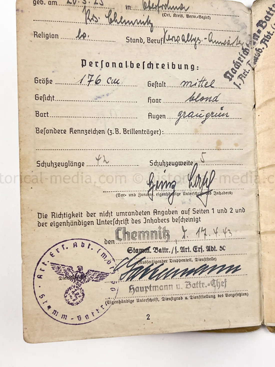 SOLDBUCH - STURMGESCHÜTZ ABTEILUNG 303 - FINLAND - FINNISCHE TAPFERKEITSMEDAILLE
