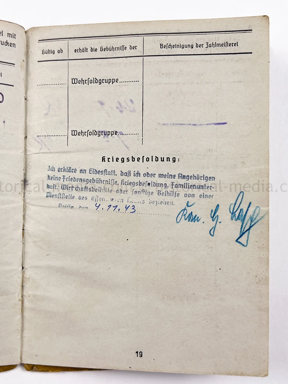 SOLDBUCH - STURMGESCHÜTZ ABTEILUNG 303 - FINLAND - FINNISCHE TAPFERKEITSMEDAILLE