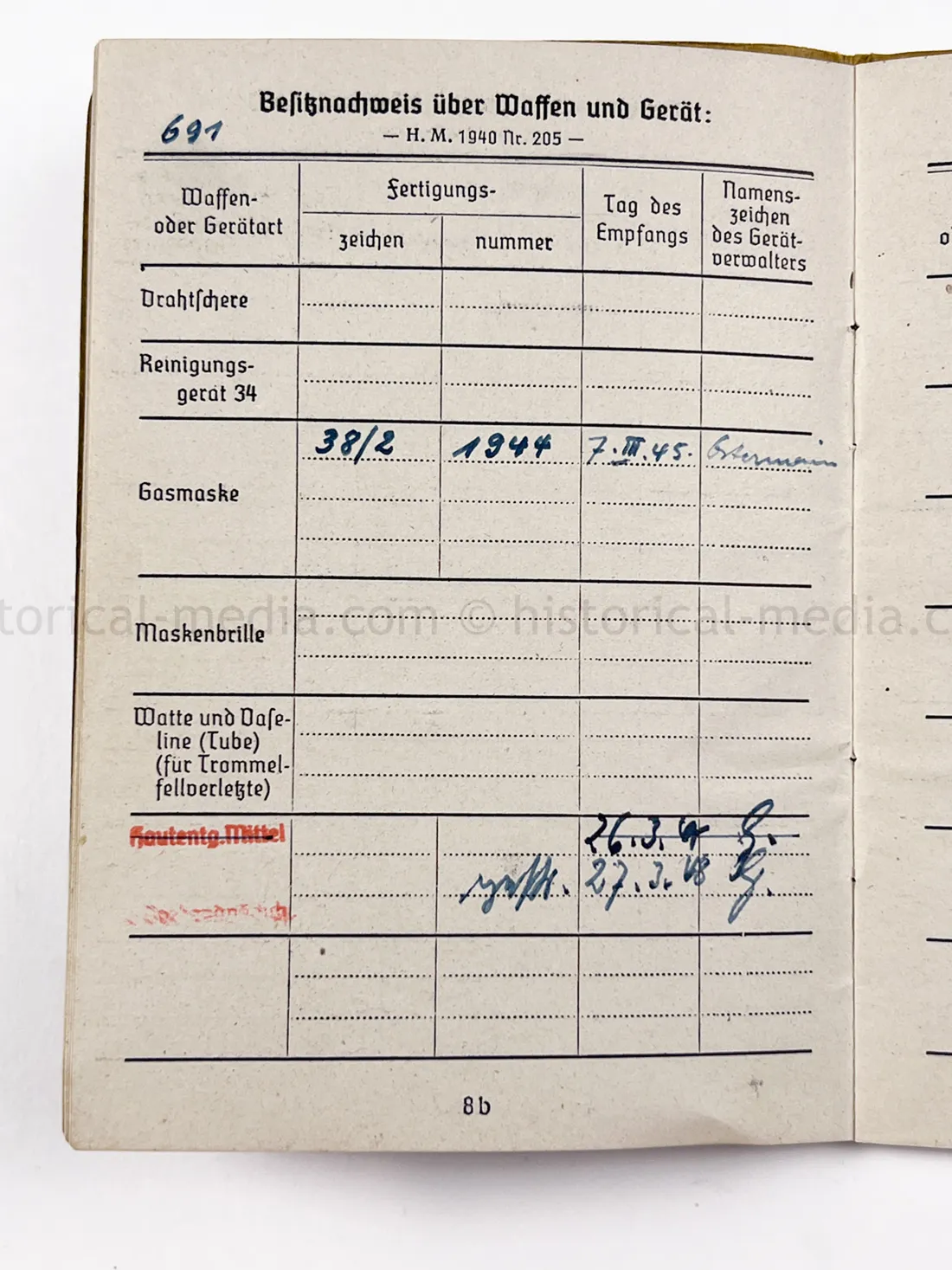 SOLDBUCH - NINE AWARDS - GEBIRGS PANZER JÄGER ABTEILUNG 44 + PANZERJÄGER ERSATZ ABTEILUNG 17 - JAGDTIGER