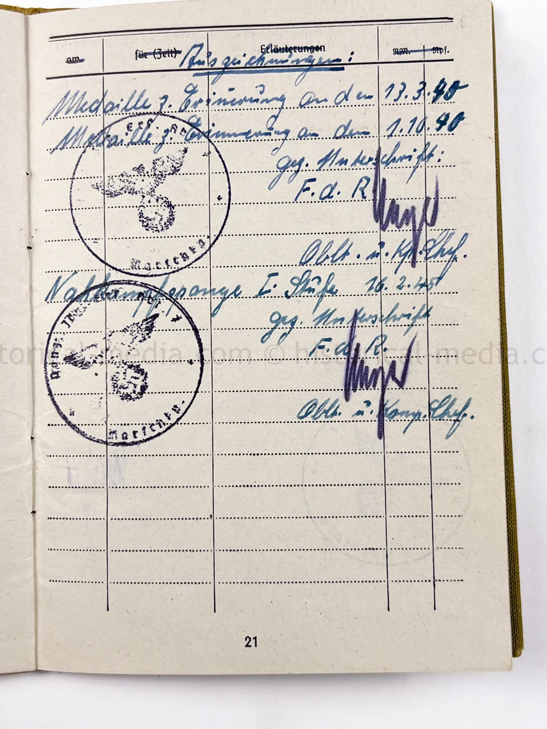 SOLDBUCH - NINE AWARDS - GEBIRGS PANZER JÄGER ABTEILUNG 44 + PANZERJÄGER ERSATZ ABTEILUNG 17 - JAGDTIGER