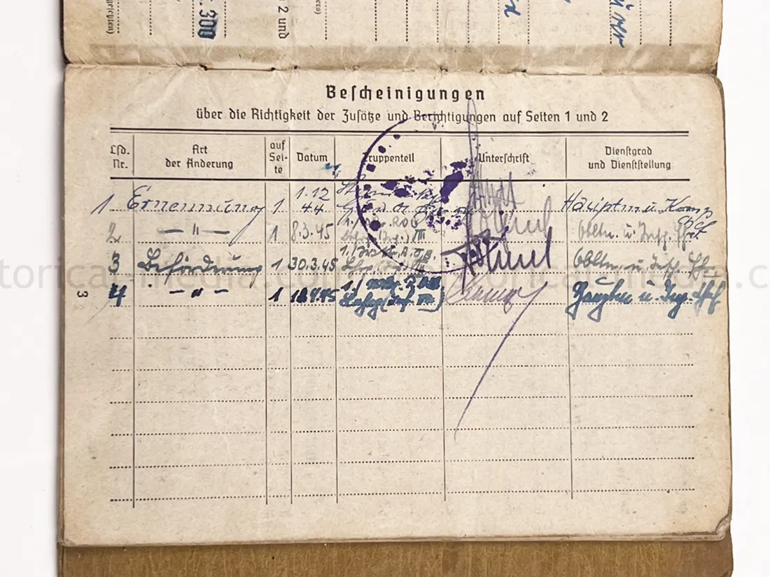 SOLDBUCH - STURMGSCHÜTZ ERS. u. AUSB. ABT. 300