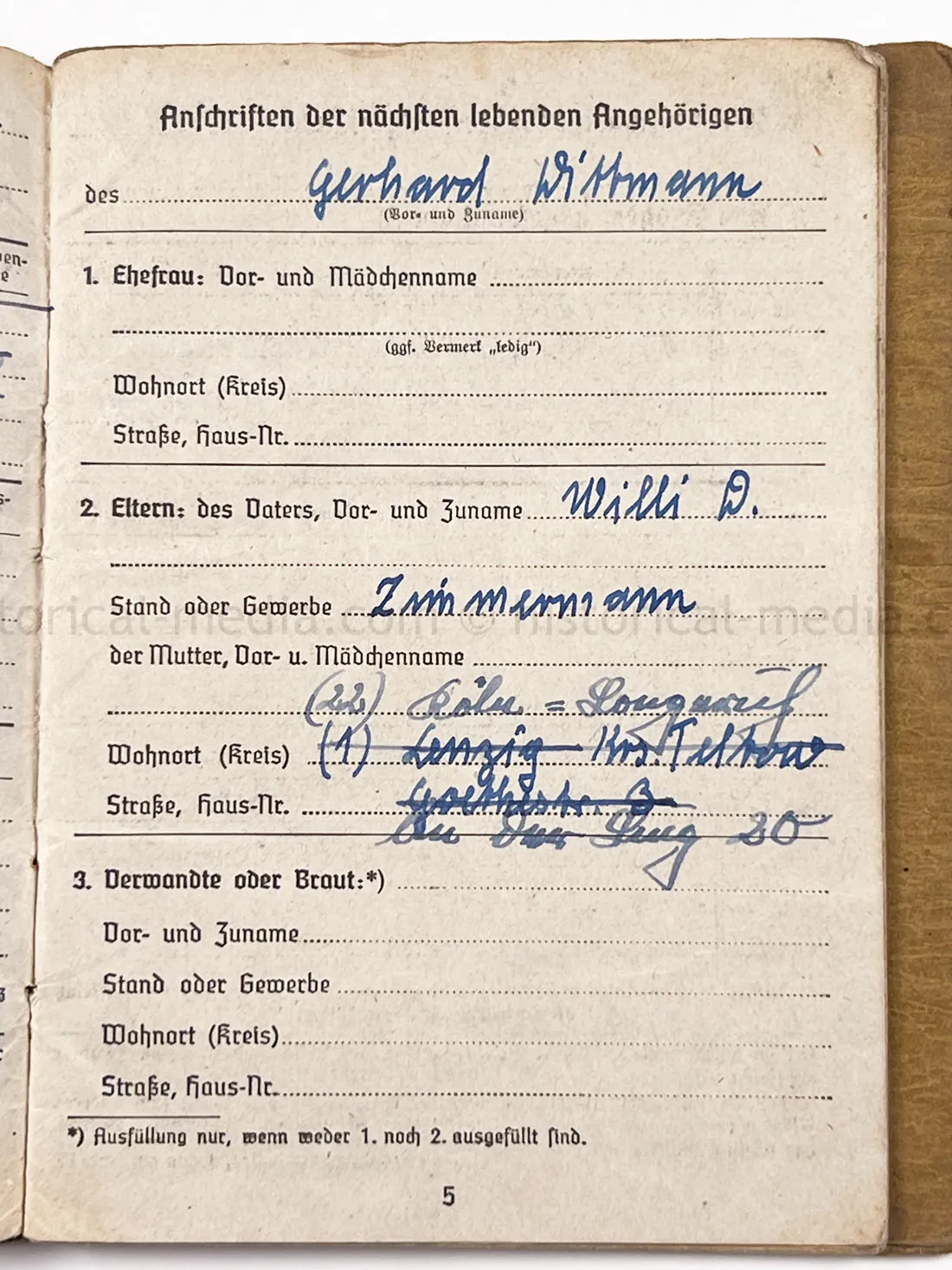 SOLDBUCH - STURMGSCHÜTZ ERS. u. AUSB. ABT. 300