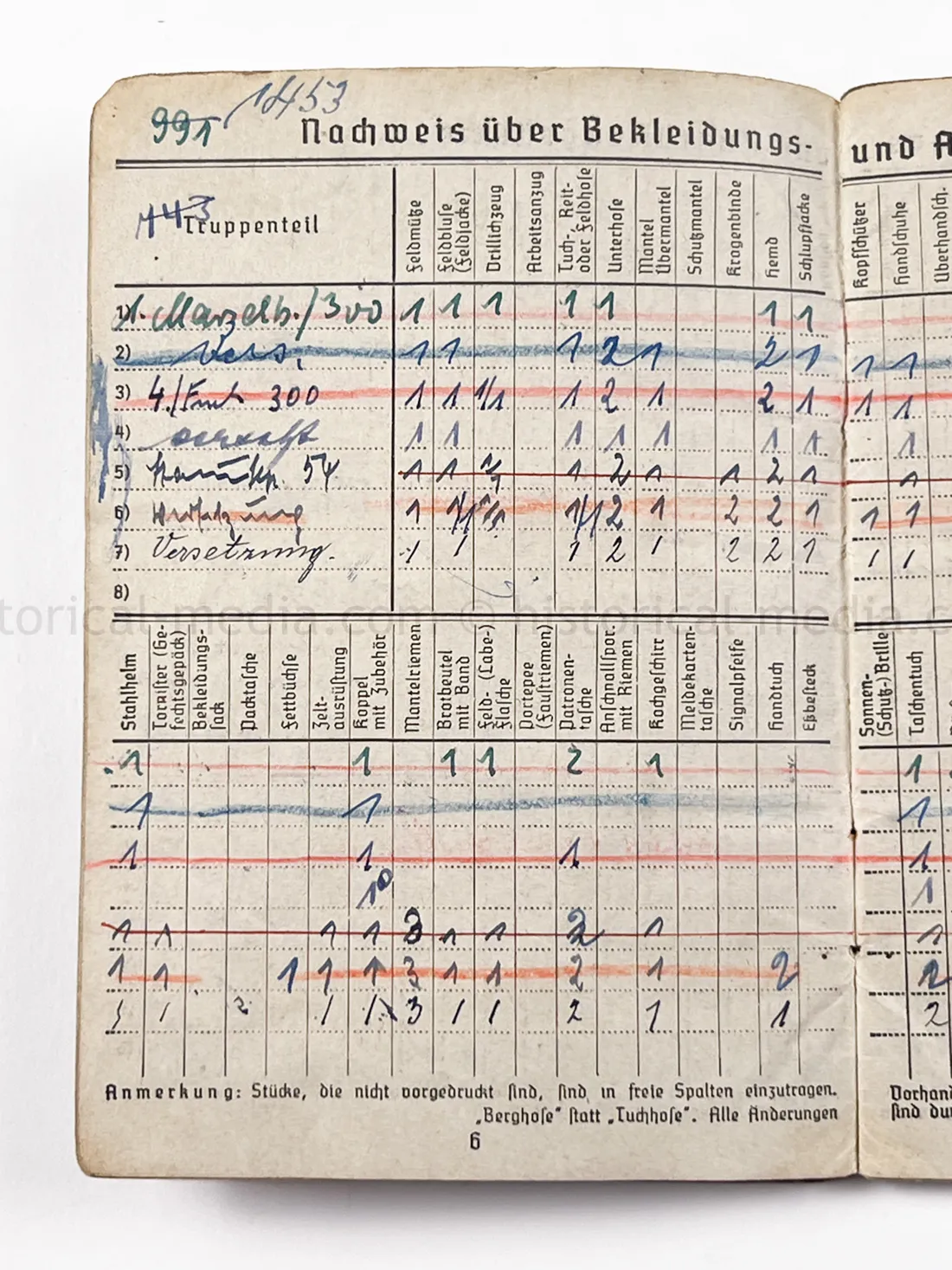 SOLDBUCH - STURMGSCHÜTZ ERS. u. AUSB. ABT. 300